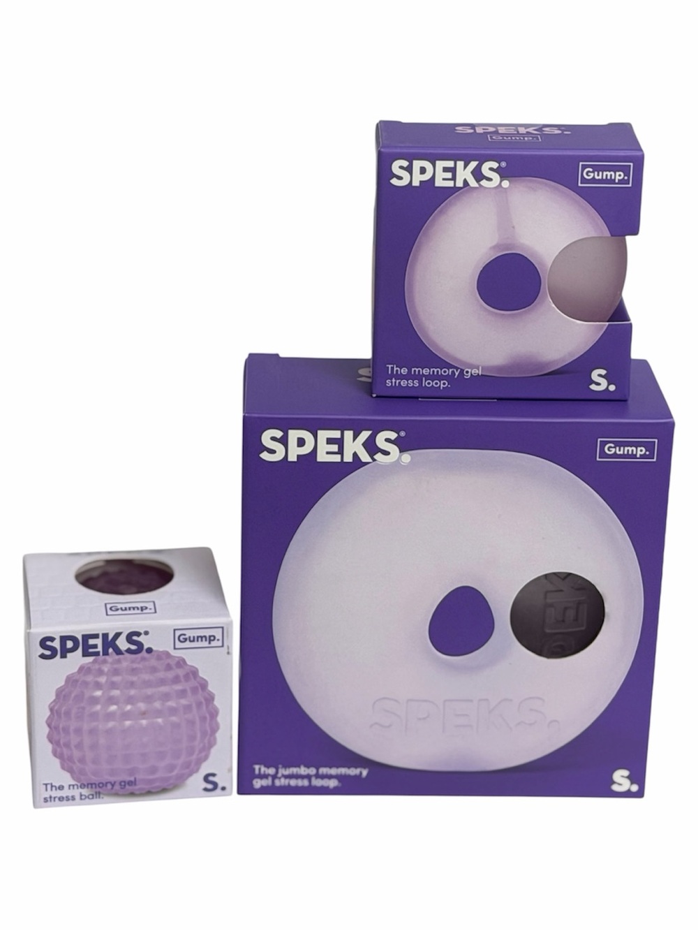 SPEKS Memory Gel Stress Loop and Ball - Lavender Bundle/Lot NWT